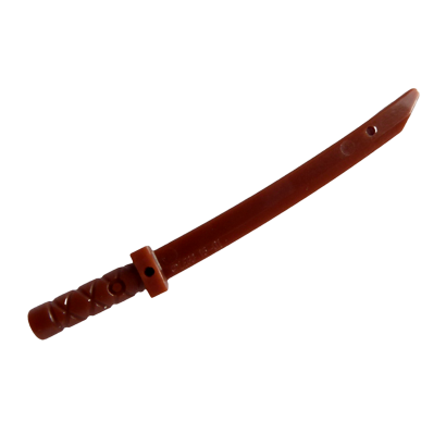 Оружие Lego Меч 4шт Shamshir Katana 21459 30173b 6197975 6331580 Reddish Brown Б/У - Retromagaz