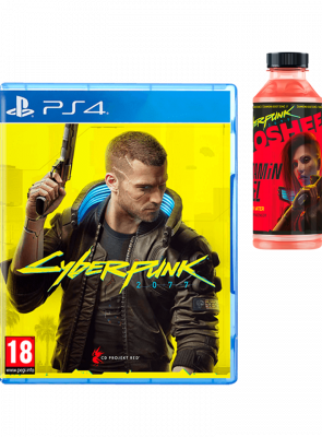 Набор Игра Sony PlayStation 4 Cyberpunk 2077 Русская Озвучка Новый  + Напиток Энергетический Cyberpunk Energy Boost Lychee-Jasmine + Напиток Cyberpunk Vitamin Fuel Cherry & Ginger - Retromagaz