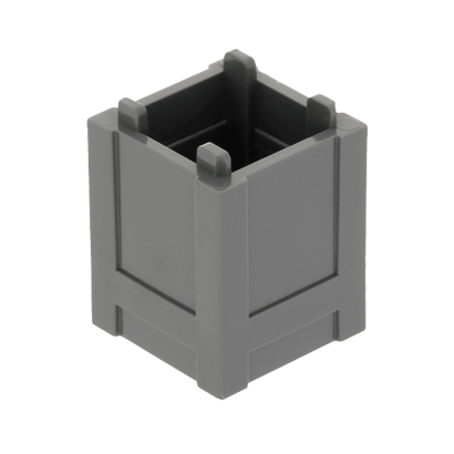 Ємність Lego 4шт Box Top Opening 2 x 2 x 2 61780 4520307 Dark Bluish Grey Б/У - Retromagaz