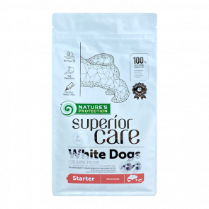 Сухой Корм Nature's Protection для Собак Nature's Protection Superior Care White Dogs Grain Free Starter All Breeds Лосось 1,5kg