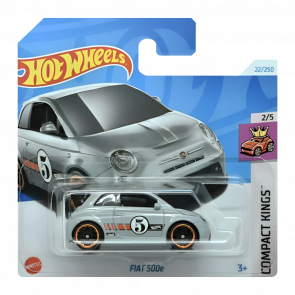 Машинка Базовая Hot Wheels Fiat 500e Compact Kings 1:64 HTC18 Grey