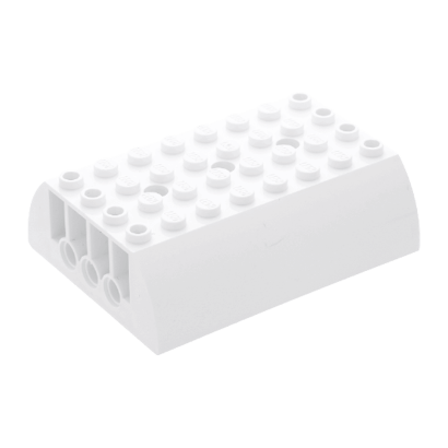 Скіс Lego Заокруглена Double 6 x 8 x 2 45411 56204 4195061 6021716 6247197 White Б/У - Retromagaz