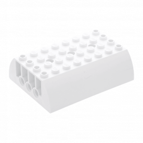 Скіс Lego Заокруглена Double 6 x 8 x 2 45411 56204 4195061 6021716 6247197 White Б/У - Retromagaz