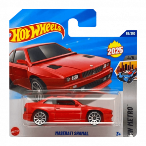 Машинка Базова Hot Wheels Maserati Shamal Metro 1:64 HYW21 Red - Retromagaz