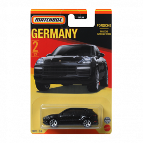 Тематична Машинка Matchbox Porsche Cayenne Turbo Germany 1:64 GWL49/HFH45 Black - Retromagaz