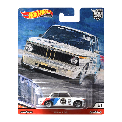 Машинка Premium Hot Wheels BMW 2002 Door Slammers 1:64 GJP79 White - Retromagaz