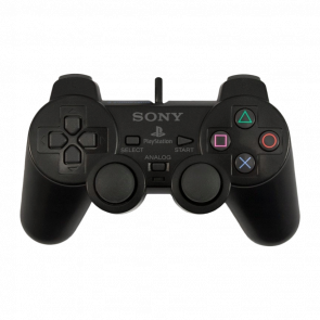 Геймпад Проводной Sony PlayStation 2 DualShock 2 SCPH-10010 Black Б/У - Retromagaz