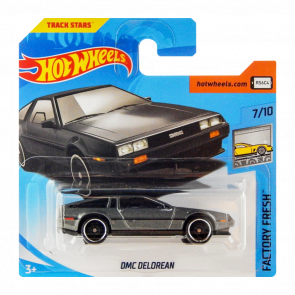 Машинка Базовая Hot Wheels DMC Delorean Factory Fresh 1:64 FJW11 Dark Grey