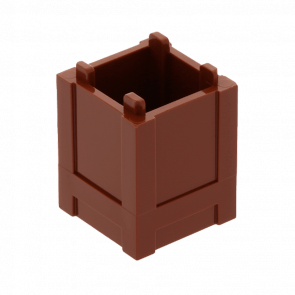 Ємність Lego 4шт Box Top Opening 2 x 2 x 2 61780 4520638 Reddish Brown Б/У