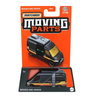 Тематична Машинка Matchbox Mercedes-Benz Sprinter Moving Parts 1:64 FWD28/HVM94 Black - Retromagaz