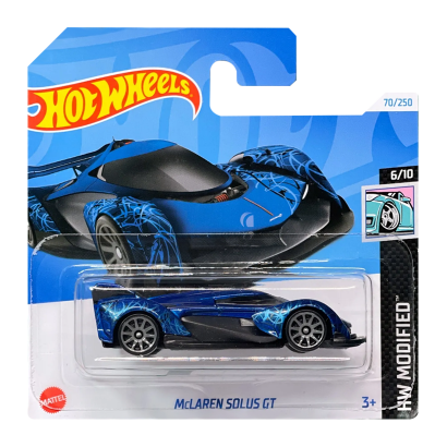 Машинка Базовая Hot Wheels McLaren Solus GT Modified 1:64 HTB68 Blue - Retromagaz