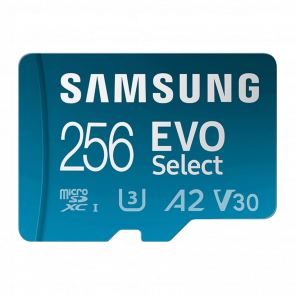 Карта Памяти Samsung Evo Select UHS-I U3 V30 A2 + SD Adapter 256GB - Retromagaz