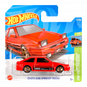 Машинка Базова Hot Wheels Toyota AE86 Sprinter Trueno Hatchbacks 1:64 HCW77 Red - Retromagaz