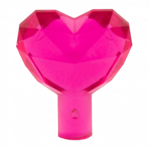 Скеля Lego Коштовність 20шт Heart Shaped 1 x 1 15745 28682 6058337 6240042 Trans-Dark Pink Б/У - Retromagaz