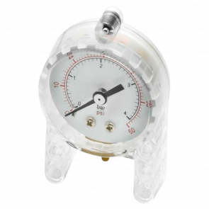 Technic Lego Пневматика Pressure Gauge Manometer 64065c01 Trans Clear Б/У - Retromagaz