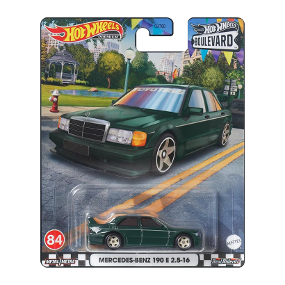 Машинка Premium Hot Wheels Mercedes-Benz 190 E 2.5-16 Boulevard 1:64 GJT68/HWW12 Green - Retromagaz