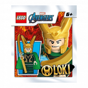 Конструктор Lego Фигурка Loki Spongy Cape Foil Pack Super Heroes 242211 sh0644 Новый - Retromagaz