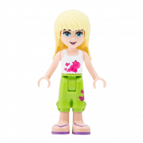 Фігурка Lego Girl Stephanie Lime Cropped Trousers Friends frnd028 Б/У