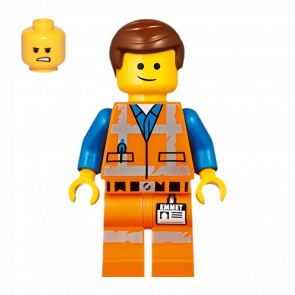 Фигурка Lego The Lego Movie Emmet Lopsided Smile Angry Worn Uniform Cartoons tlm142 Б/У - Retromagaz