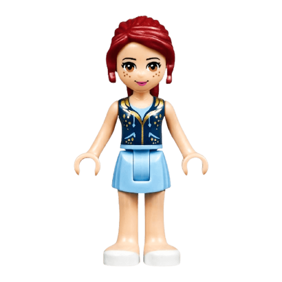 Фигурка Lego Girl Mia Bright Light Blue Skirt Friends frnd126 2 Б/У - Retromagaz