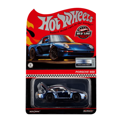 Машинка Premium Hot Wheels Porsche 959 Red Line Club RLC 1:64 HWF18 Blue - Retromagaz