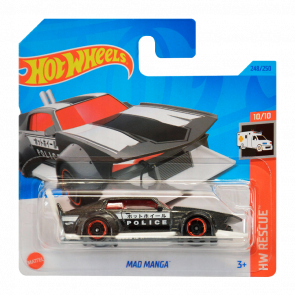 Машинка Базова Hot Wheels Mad Manga Rescue 1:64 HKJ25 Grey - Retromagaz