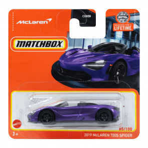 Машинка Велике Місто Matchbox 2019 McLaren 720S Spider Showroom 1:64 HVP15 Purple - Retromagaz