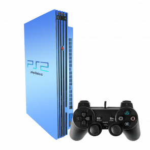 Консоль Sony PlayStation 2 Limited Edition Chip Aqua Blue Б/У