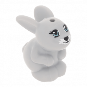 Фигурка Lego Земля Bunny Rabbit Friends Sitting with Medium Azure Eyes Animals 98387pb02 6022491 Light Bluish Grey Б/У - Retromagaz