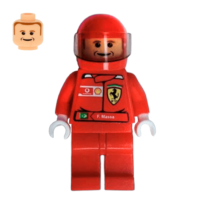 Фигурка Lego Racers F. Massa F1 Ferrari Другое rac027s Б/У - Retromagaz