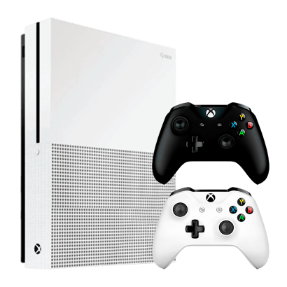 Набор Консоль Microsoft Xbox One S 1TB White Б/У  + Геймпад Беспроводной Version 2 Black - Retromagaz