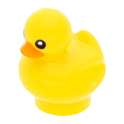 Фігурка Lego Земля Duckling with Black Eyes and Orange Beak Pattern Animals 49661pb01 1 6269141 Yellow Б/У - Retromagaz