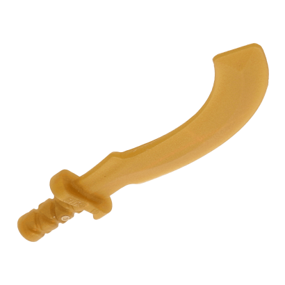 Оружие Lego Меч Khopesh Sickle Sword 93247 4610763 6099952 Pearl Gold Б/У - Retromagaz