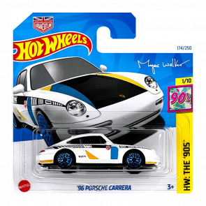 Машинка Базовая Hot Wheels '96 Porsche Carrera Magnus Walker The `90S 1:64 HTF01 White