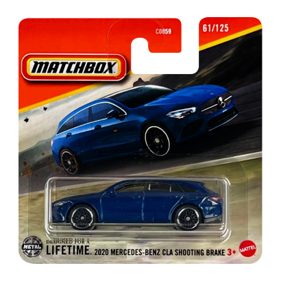 Машинка Велике Місто Matchbox 2020 Mercedes-Benz CLA Shooting Brake Roadtrip 1:64 JBR65 Blue - Retromagaz