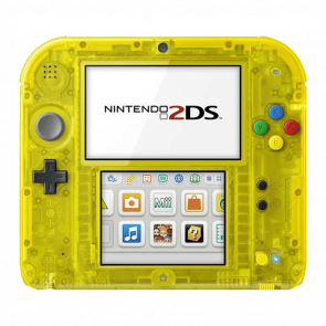 Консоль Nintendo 2DS Pokemon Limited Edition Модифицированная 32GB Trans-Yellow + 10 Встроенных Игр Б/У - Retromagaz