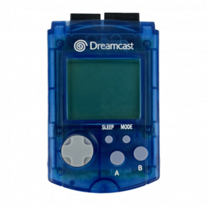 Карта Памяти Sega Dreamcast HKT-7000 Visual Memory VMU Trans-Blue Б/У