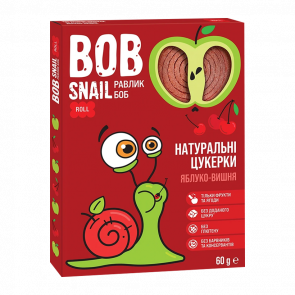 Конфеты Натуральные Bob Snail Яблочно-Вишневые 60g