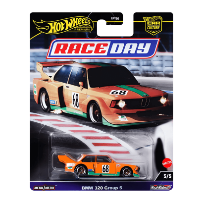 Машинка Premium Hot Wheels BMW 320 Group 5 Jagermeister Race Day 1:64 HRV94 Orange - Retromagaz