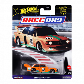 Машинка Premium Hot Wheels BMW 320 Group 5 Jagermeister Race Day 1:64 HRV94 Orange - Retromagaz