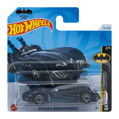 Машинка Базовая Hot Wheels Batman & Robin Batmobile Batman 1:64 HTD51 Blue - Retromagaz