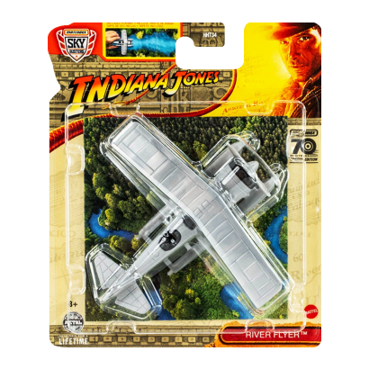 Тематична Машинка Matchbox River Flyer Indiana Jones Sky Busters 1:64 HHT34/HVM41 Grey - Retromagaz