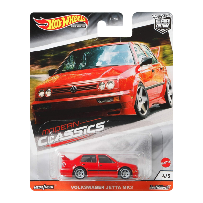 Машинка Premium Hot Wheels Volkswagen Jetta MK3 Modern Classics 1:64 GJP98 Red - Retromagaz