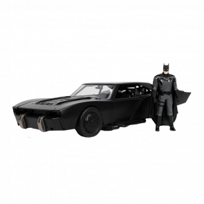 Машинка Jada Batman (2022) Бетмобіль з Фігуркою Бетмена 1:24 Black - Retromagaz