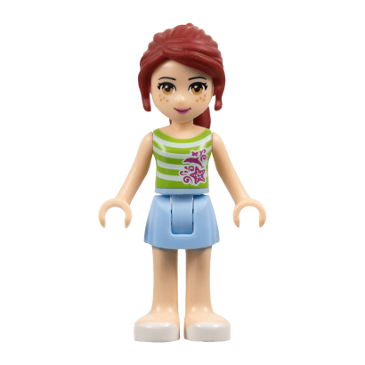 Фігурка Lego Girl Mia Bright Light Blue Skirt Friends frnd045 Б/У - Retromagaz