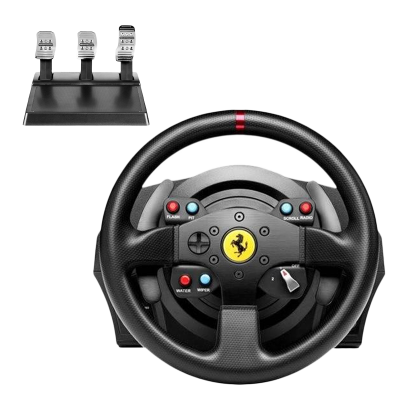 Руль Проводной Thrustmaster PlayStation 4 T300 Ferrari Integral Alcantara Edition Black Новый - Retromagaz