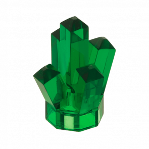 Скеля Lego Коштовність Crystal 5 Point 1 x 1 52 29377 30385 28623 4541539 4655335 Trans-Green Б/У