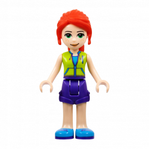 Фигурка Lego Girl Mia Dark Purple Shorts Friends frnd349 Б/У - Retromagaz