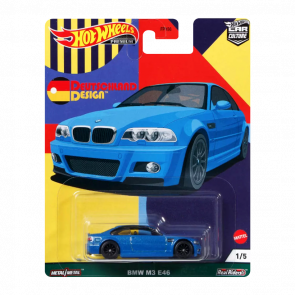 Машинка Premium Hot Wheels BMW M3 E46 Deutschland Design 1:64 GRJ72 Blue