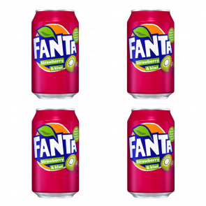 Набір Напій Fanta 4шт Strawberry & Kiwi 355ml